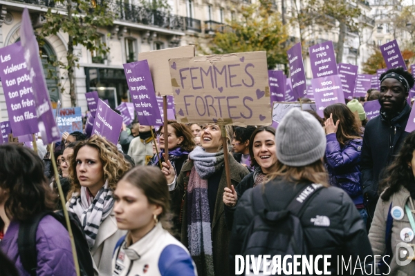 Manifestation contre les violences faites aux femmes
