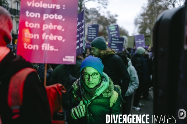 Manifestation contre les violences faites aux femmes