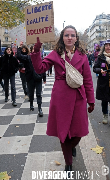 A l appel de Nous Toutes, manifestation contre les violences faites aux femmes