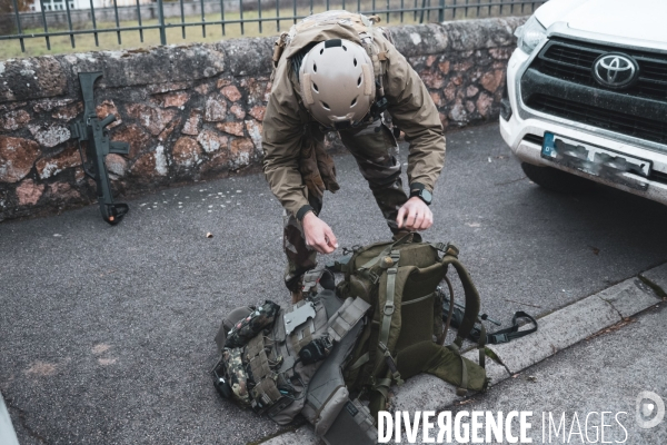 Exercice militaire, formation des controleurs avancés d appui aérien