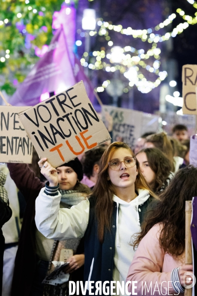 Manifestation contre les violences faites aux femmes