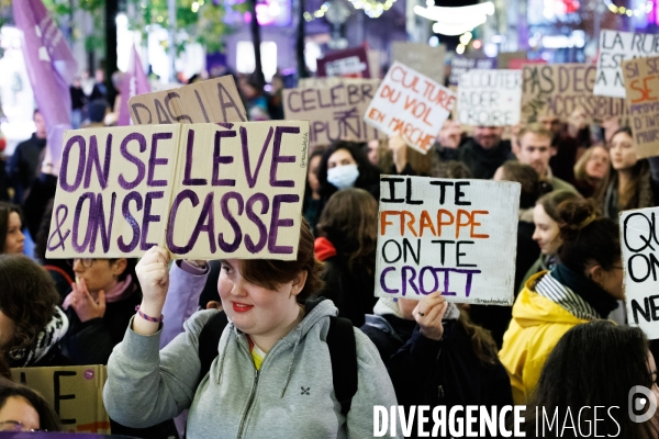 Manifestation contre les violences faites aux femmes