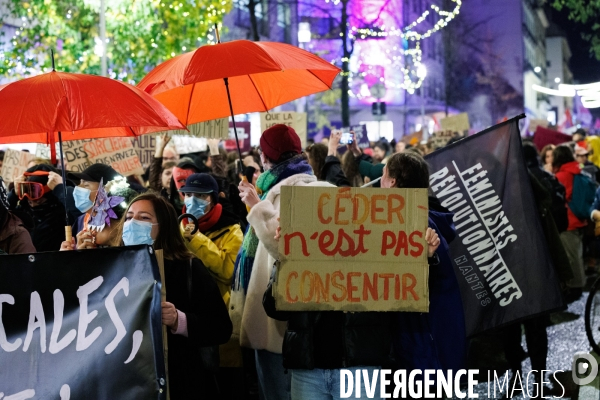 Manifestation contre les violences faites aux femmes