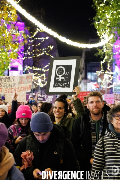 Manifestation contre les violences faites aux femmes