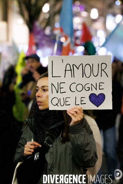 Manifestation contre les violences faites aux femmes