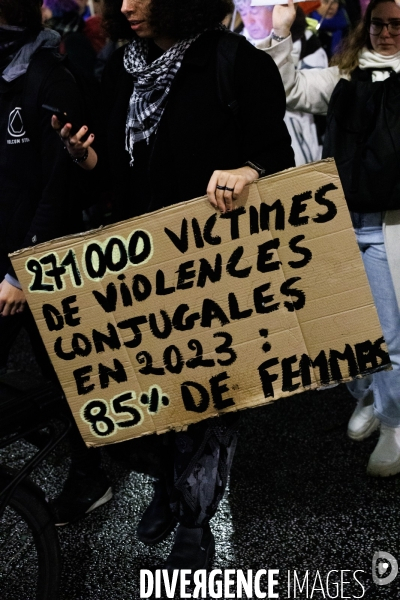 Manifestation contre les violences faites aux femmes
