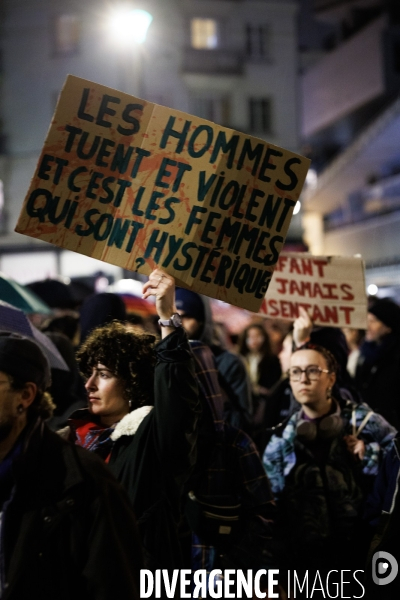 Manifestation contre les violences faites aux femmes