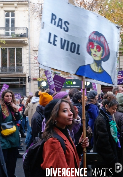 A l appel de Nous Toutes, manifestation contre les violences faites aux femmes