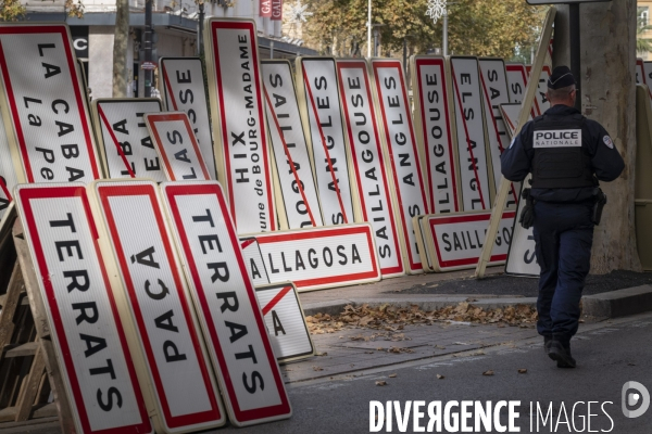 Manifestation FNSEA Perpignan