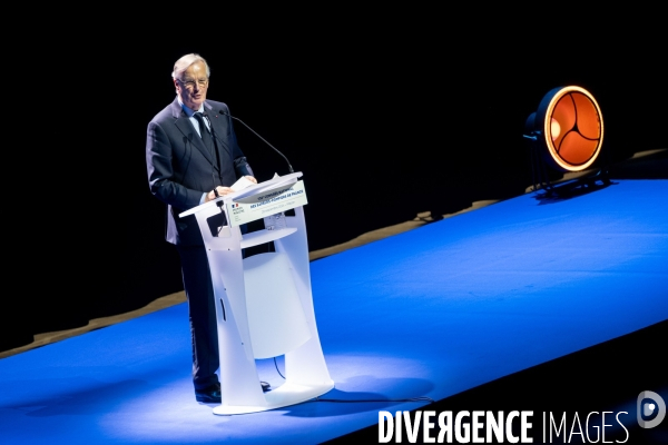 Michel Barnier et Bruno Retailleau au 130e congrès national des pompiers.