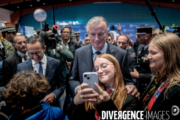 Michel Barnier et Bruno Retailleau au 130e congrès national des pompiers.