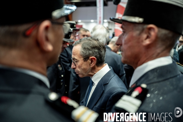 Michel Barnier et Bruno Retailleau au 130e congrès national des pompiers.