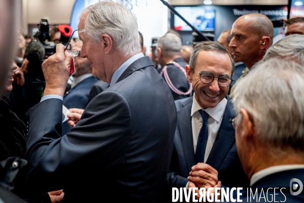 Michel Barnier et Bruno Retailleau au 130e congrès national des pompiers.