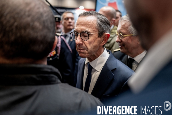 Michel Barnier et Bruno Retailleau au 130e congrès national des pompiers.