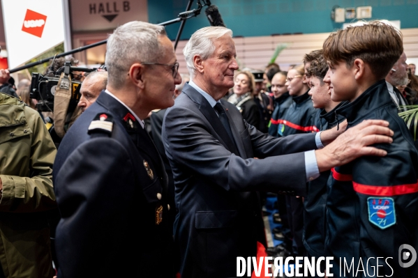 Michel Barnier et Bruno Retailleau au 130e congrès national des pompiers.