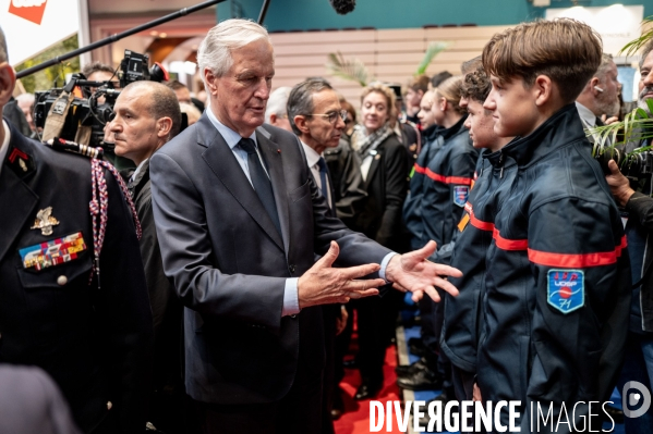 Michel Barnier et Bruno Retailleau au 130e congrès national des pompiers.