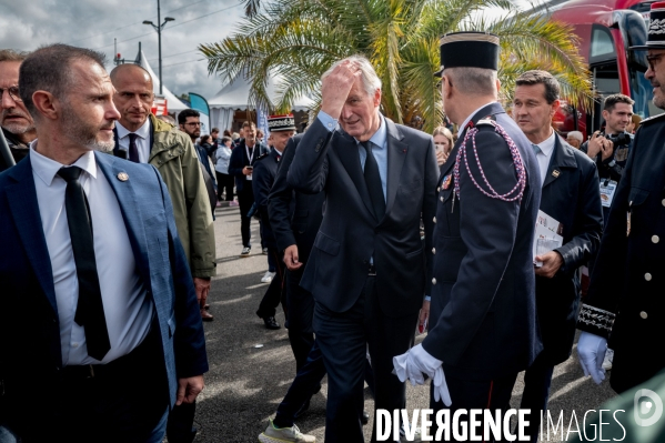 Michel Barnier et Bruno Retailleau au 130e congrès national des pompiers.