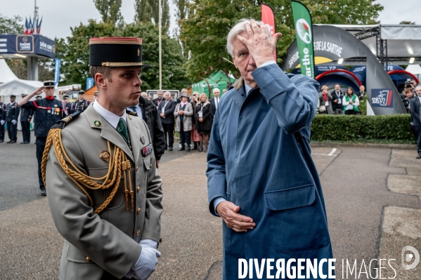 Michel Barnier et Bruno Retailleau au 130e congrès national des pompiers.