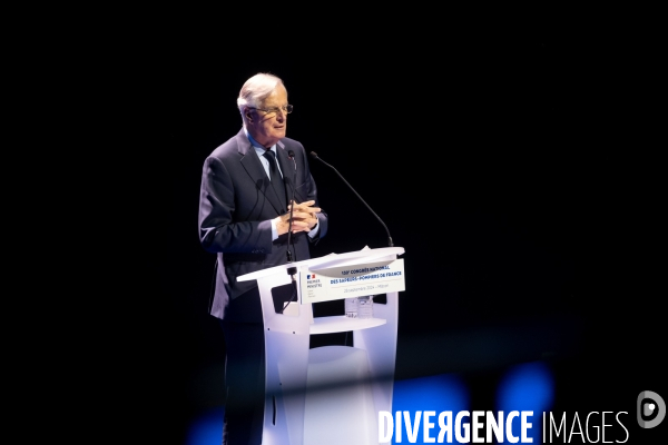 Michel Barnier et Bruno Retailleau au 130e congrès national des pompiers.