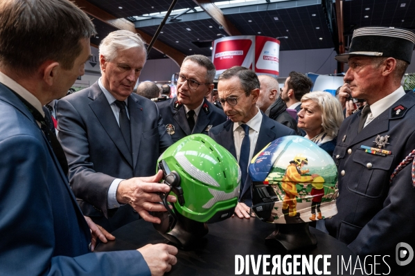 Michel Barnier et Bruno Retailleau au 130e congrès national des pompiers.