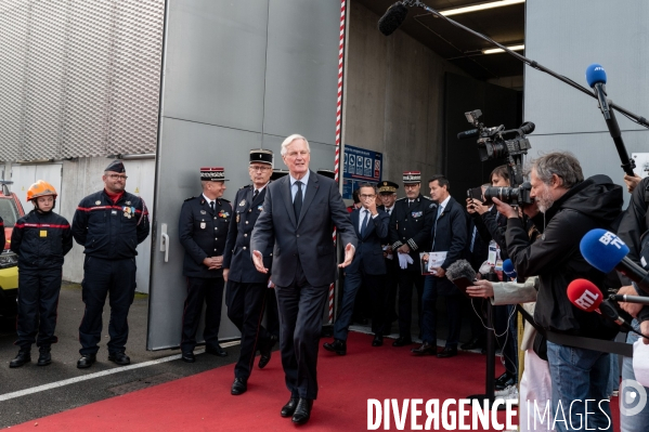 Michel Barnier et Bruno Retailleau au 130e congrès national des pompiers.