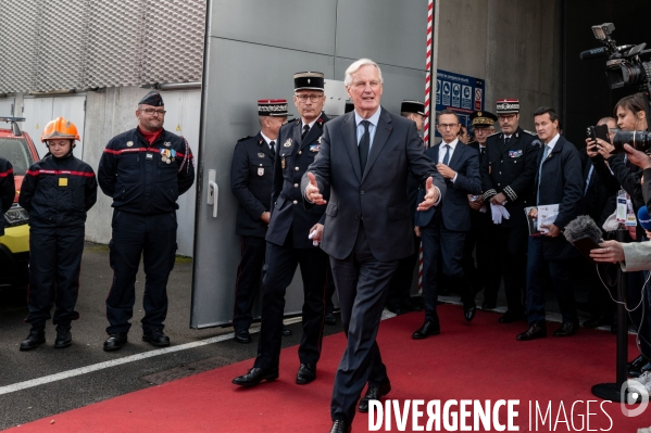 Michel Barnier et Bruno Retailleau au 130e congrès national des pompiers.