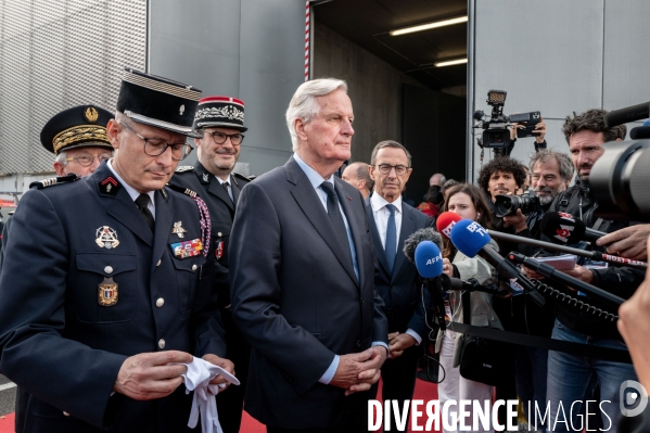 Michel Barnier et Bruno Retailleau au 130e congrès national des pompiers.