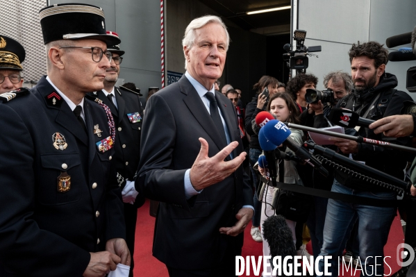 Michel Barnier et Bruno Retailleau au 130e congrès national des pompiers.