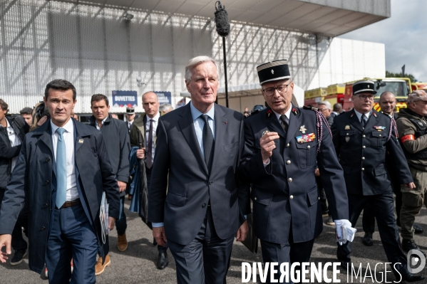 Michel Barnier et Bruno Retailleau au 130e congrès national des pompiers.