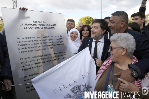 Innauguration de l avenue de la Marche pour l egalite et contre le racisme