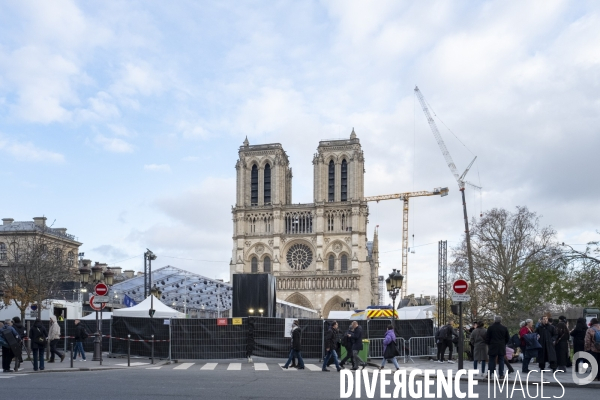 Prépartion Réouverture de Notre-Dame de Paris