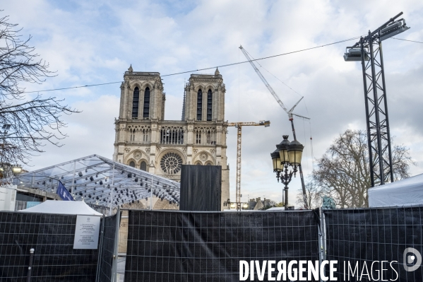 Prépartion Réouverture de Notre-Dame de Paris