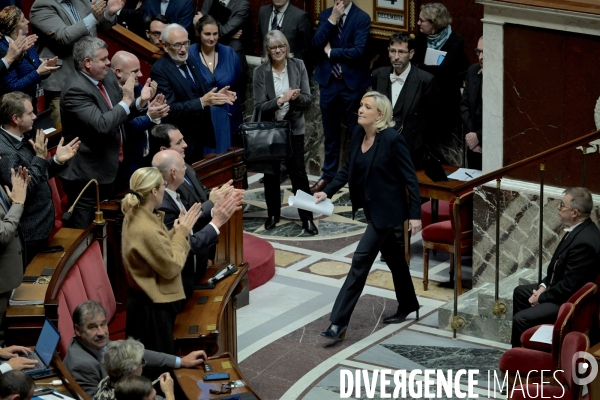 Assemblee Nationale /Censure du gouvernement Barnier