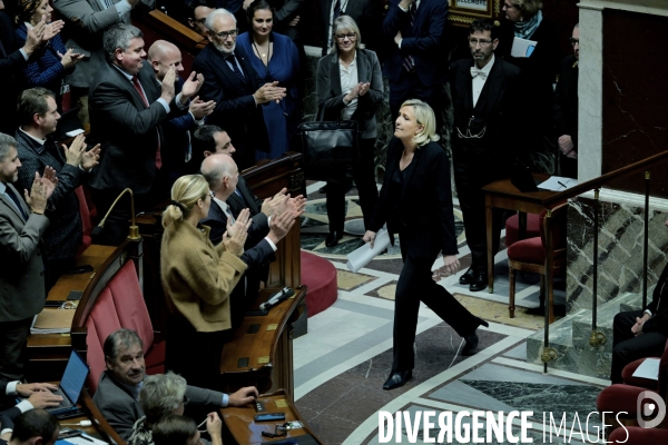 Assemblee Nationale /Censure du gouvernement Barnier