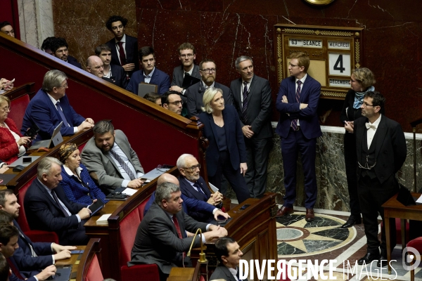 Assemblee Nationale Jour de motion  de censure