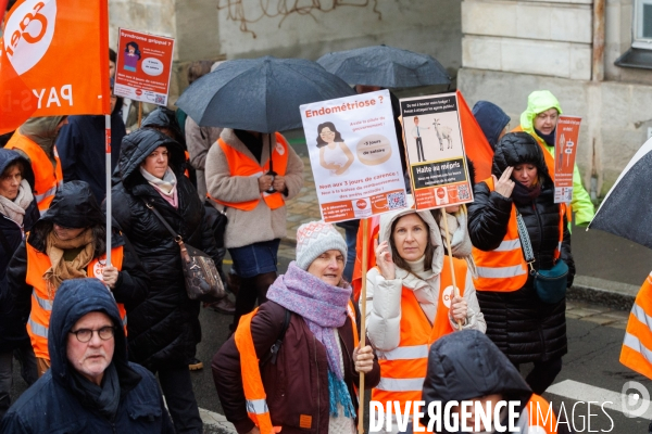 Manifestation pour la défense des services publics à Nantes