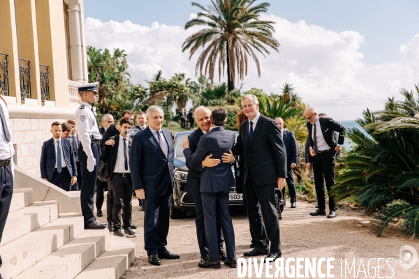 Michel Barnier et Bruno Retailleau en visite à Menton et Vintimille