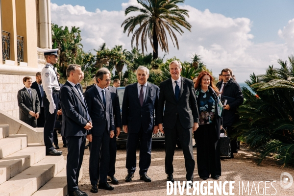 Michel Barnier et Bruno Retailleau en visite à Menton et Vintimille