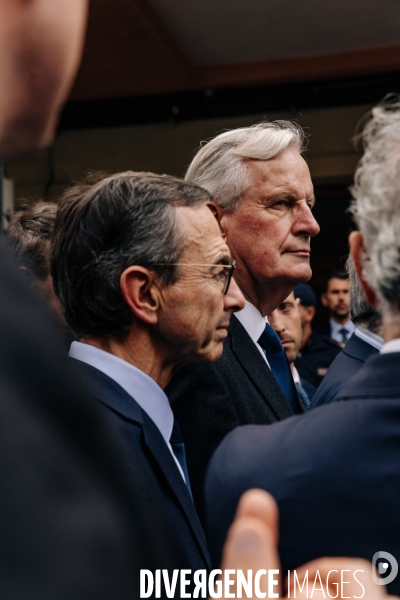 Michel Barnier et Bruno Retailleau en visite à Menton et Vintimille