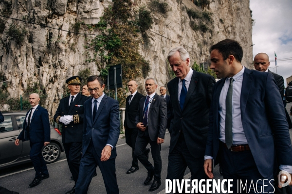 Michel Barnier et Bruno Retailleau en visite à Menton et Vintimille