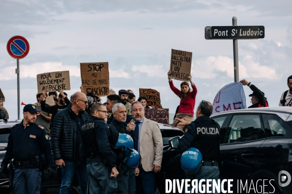 Michel Barnier et Bruno Retailleau en visite à Menton et Vintimille