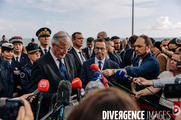 Michel Barnier et Bruno Retailleau en visite à Menton et Vintimille