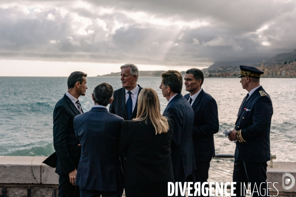 Michel Barnier et Bruno Retailleau en visite à Menton et Vintimille