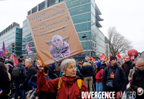 Manifestation pour la defense des services publics