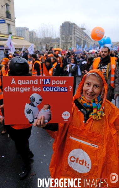 Manifestation pour la defense des services publics