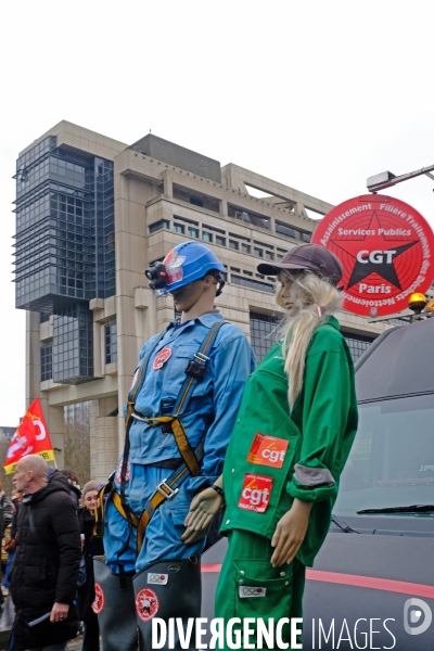 Manifestation pour la defense des services publics
