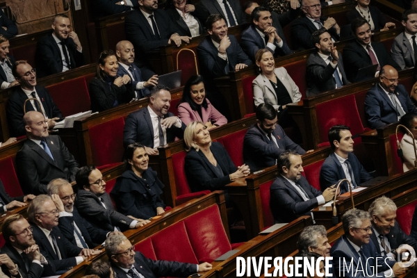 Motions de censure déposées par le NFP et le RN