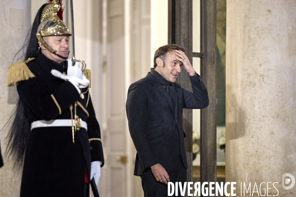 Emmanuel Macron , president de la republique