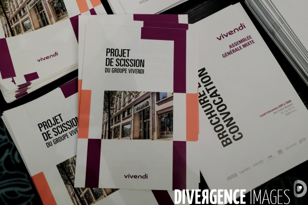Assemblée générale de Vivendi / projet de scission