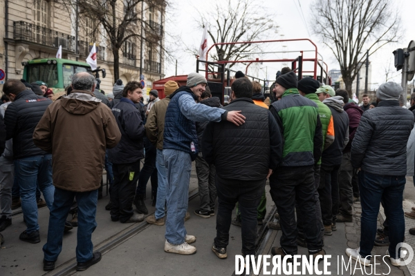 Manifestation des agriculteurs a Dijon (FDSEA et Jeunes agriculteurs)